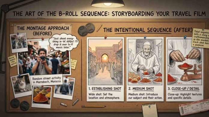 The Art of B-Roll Sequence: Storyboarding Your Travel Films